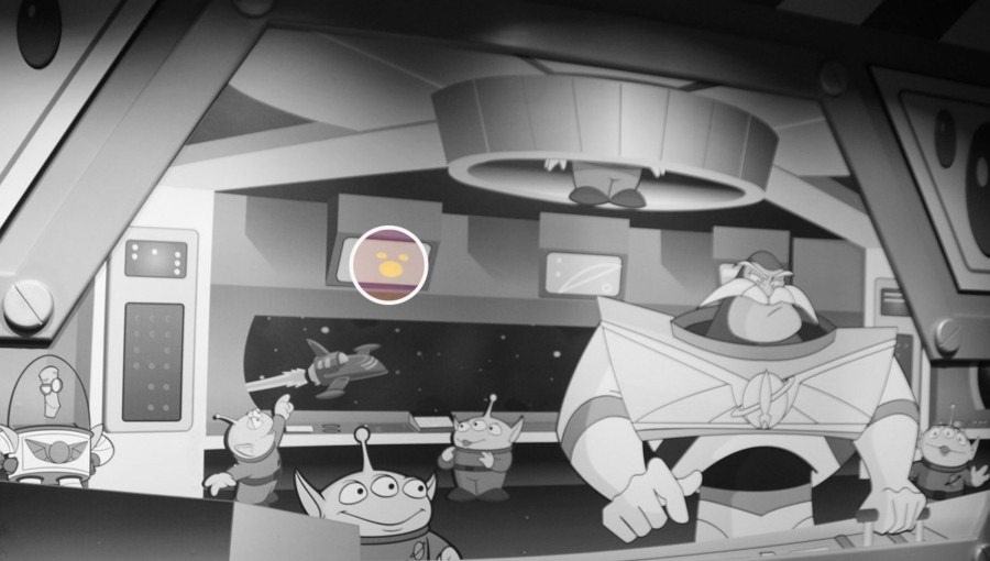 Buzz Lightyear's Space Ranger Spin Hidden Mickey Find Mickeys