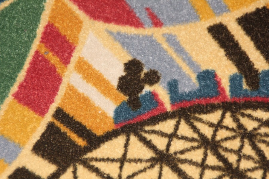 Disney's Boardwalk Resort Hidden Mickeys Rollercoaster Carpet Find Mickeys