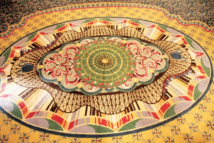 Disney's Boardwalk Resort Hidden Mickeys Rollercoaster Carpet