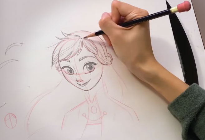 How to Draw Anna from Frozen 2Find Mickeys