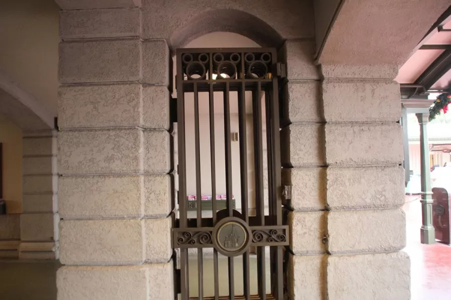 Main Street Entrance Gate Hidden Mickey
