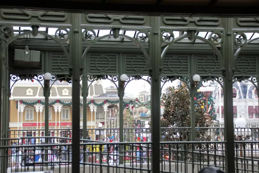 Main Street Train Station Stop Hidden Mickey