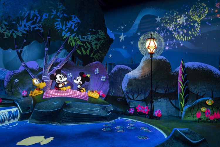 First ride-through attraction in Disney history featuring Mickey and Minnie Find Mickeys