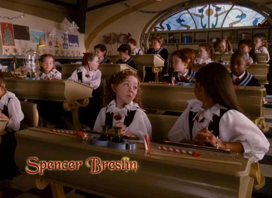 There is a Hidden Mickey in this scene of Santa Clause 3.