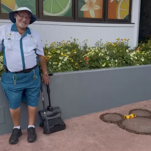 Shout-out to my fellow Cast Members making magic happen with floor art! 