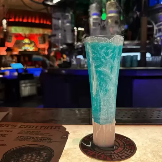 Trying the New Secret Menu Item at Oga's Cantina!
