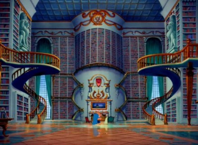 Beauty and the Beast Library Hidden Mickey