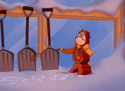 Beauty and the Beast Snow Hidden Mickey