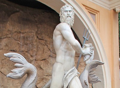 Neptune's Fountain in Italy Pavilion Hidden Mickey