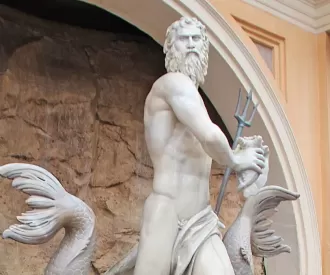 Neptune's Fountain in Italy Pavilion Hidden Mickey