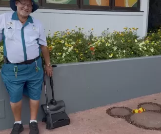 Shout-out to my fellow Cast Members making magic happen with floor art! 