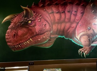 Dinosaur Mural Hidden Mickey