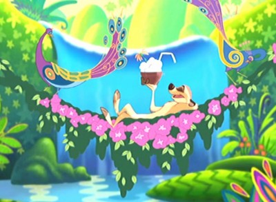 The Lion King 1½ Hidden Mickey Flowers