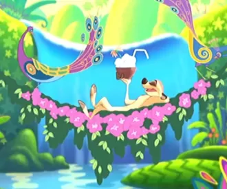 The Lion King 1½ Hidden Mickey Flowers