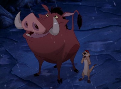 The Lion King 1½ Hidden Mickey Rain Scene