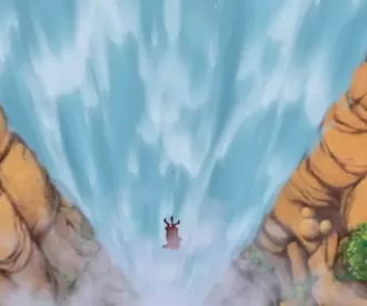 The Lion King 1½ Hidden Mickey Waterfall