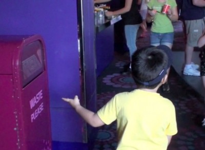 Electric Umbrella Restaurant Talking Trash Can