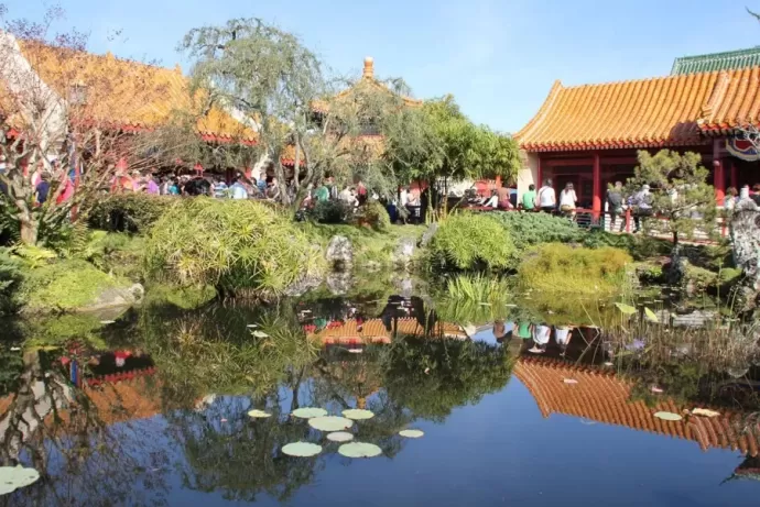 Epcot's China Pavillion Lilly Hidden Mickey