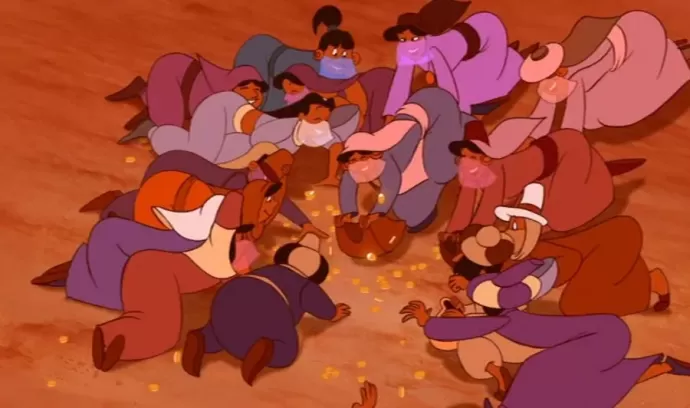 Aladdin Hidden Mickey coins