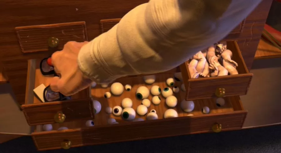 Toy Story 2 Hidden Mickey Al's apartment