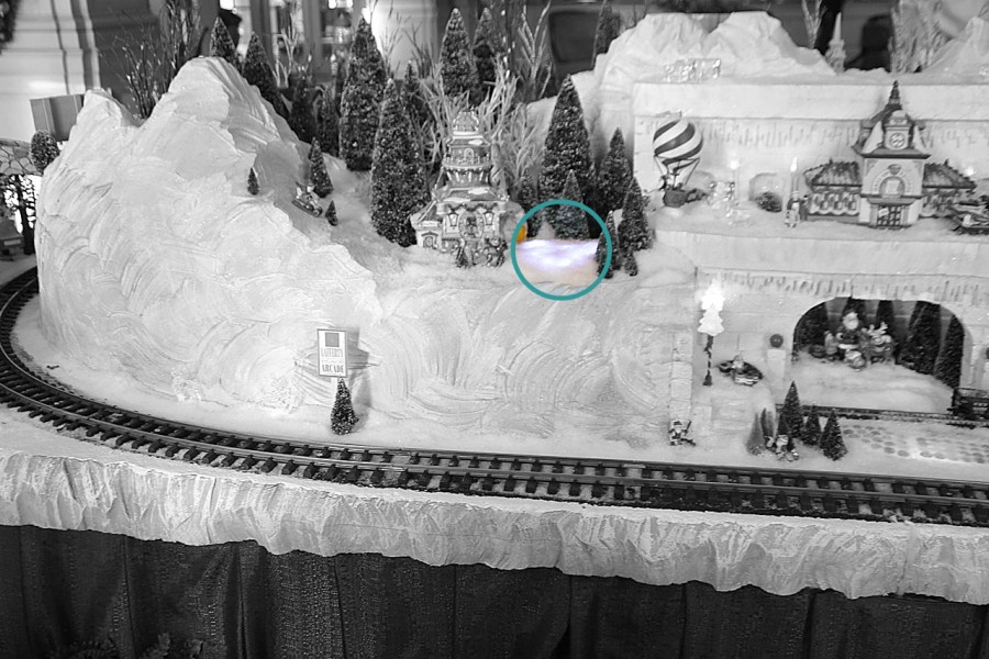 Disney's Yacht Club Christmas Display Hidden Mickey Find Mickeys